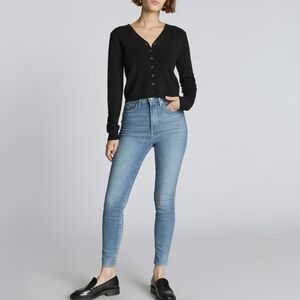 Everlane Blue Skinny Jeans High-Waisted Stretch